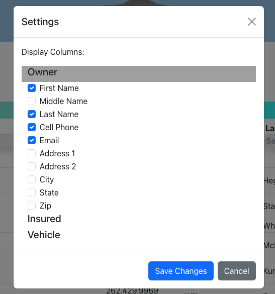 Job Settings Options